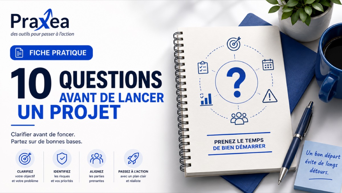 Couverture — 10 questions à se poser avant de lancer un projet : la fiche pratique