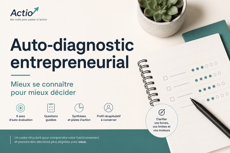 Couverture — Auto-diagnostic entrepreneurial : faire le point sur votre fonctionnement d'indépendant