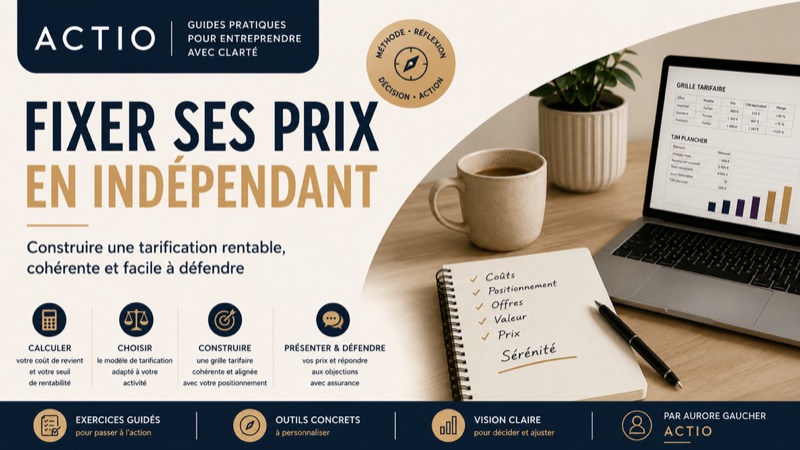 Couverture — Fixer ses prix en indépendant : la méthode pour construire des tarifs rentables et assumés